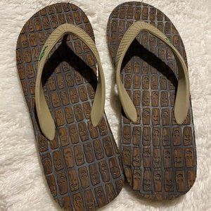 Sanuk Men's Flip Flop Thong Sandals Size 7-8